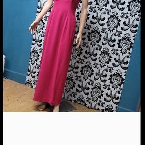 Chic Fuchsia Maxi Dress